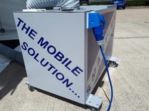 Mobile Spray Booth Extractor Fan System with high-performance airflow for industrial SMART repair and safe fume extraction