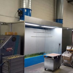 Water Wash Spray Booths for industrial SMART repair and automated panel painting in UK