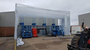 Paint spray filter extraction