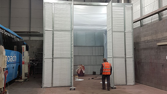 Coahwork paint respray booth installation