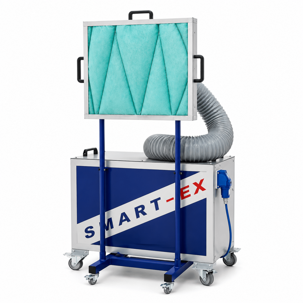 Mobile Spray Booth Extractor Fan System