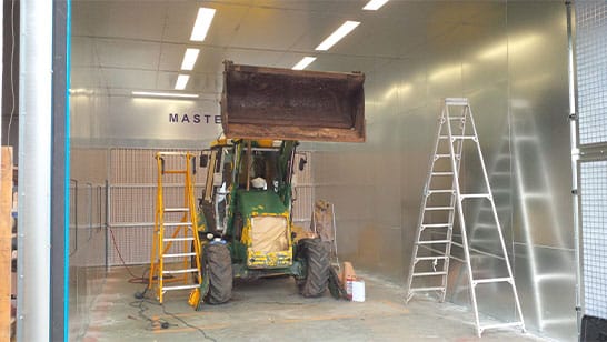 plant and machinery spray paint shop