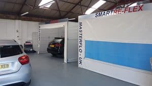 Car body shop spray booth