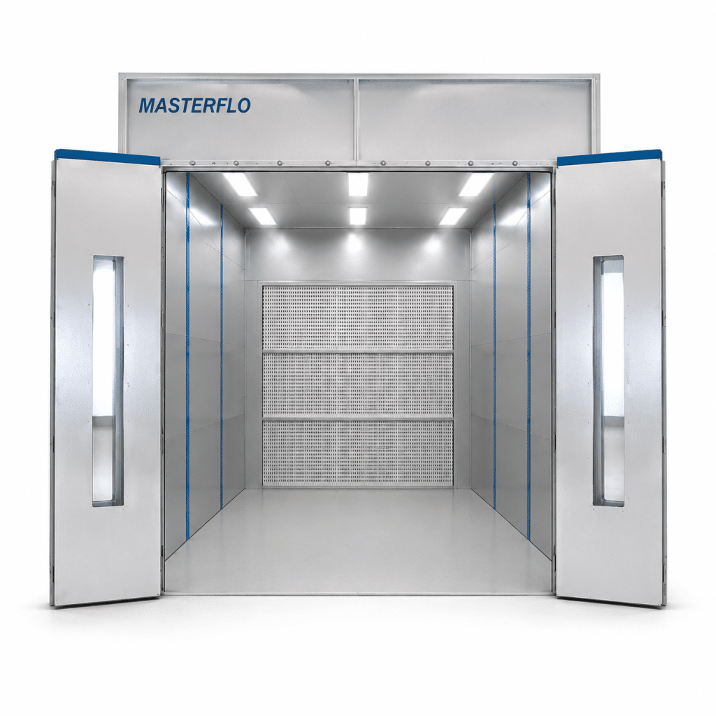 dry filter spray booth, by masterflo spraybooths