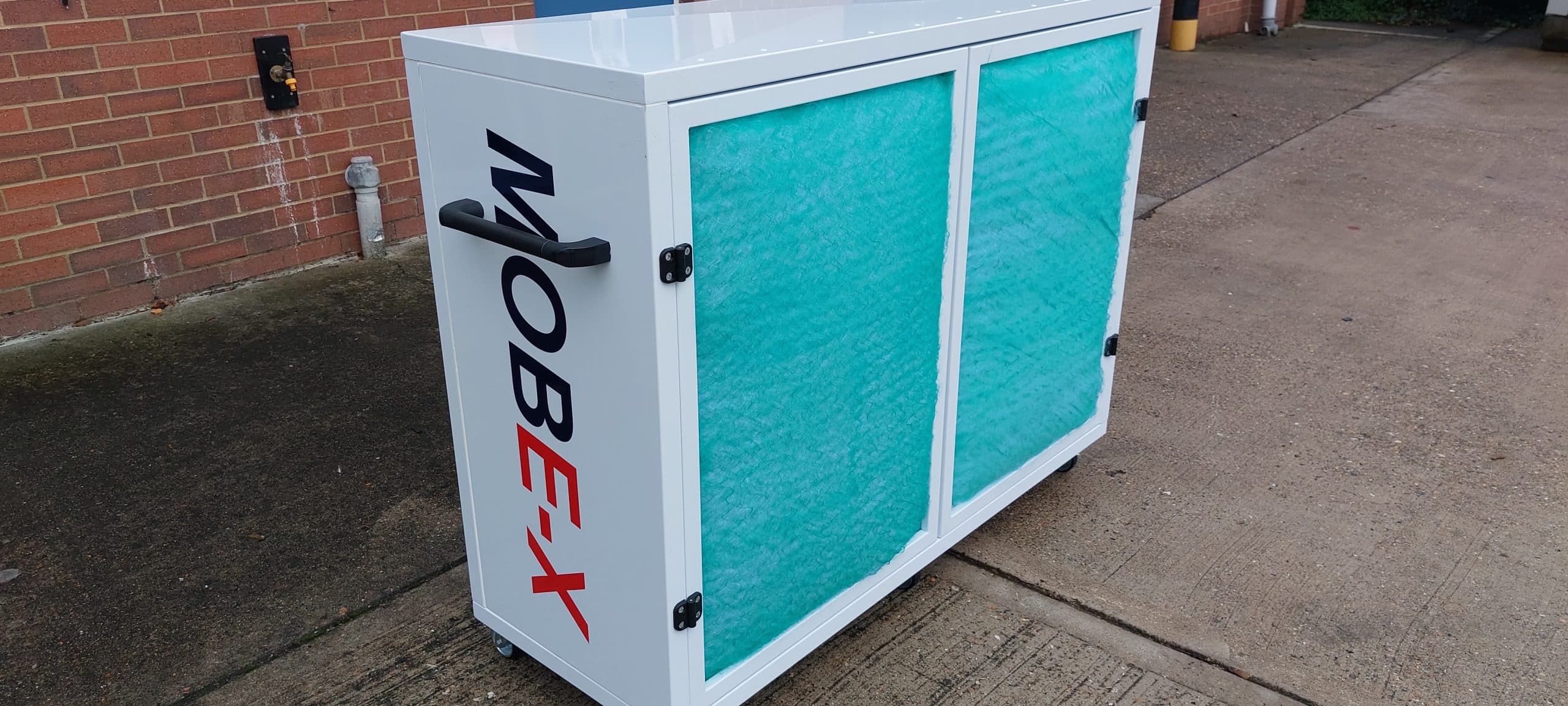 MOBE-X Mobile Spray Booth for industrial SMART repair and automated panel painting in workshops