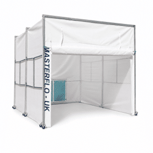 Mobile retractable spray booth system